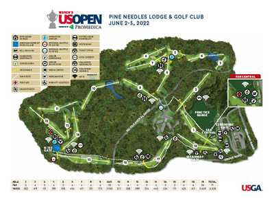 Course map for the tournament